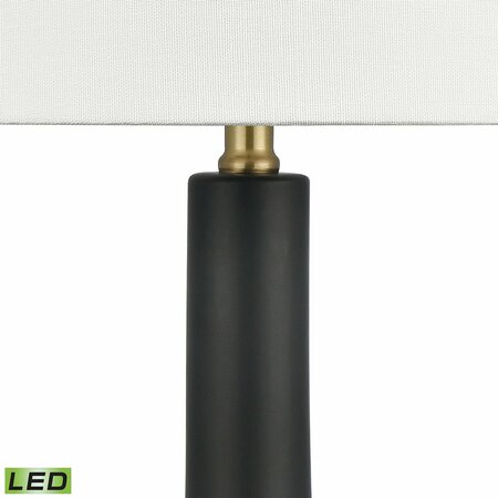 Elk Studio Sanderson 27'' High 1-Light Table Lamp - Matte Black - Includes LED Bulb S0019-9495-LED